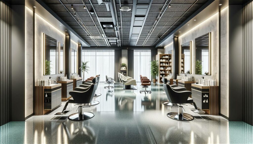 Epoxidharzboden fuer Friseursalons und Kosmetikstudios 2