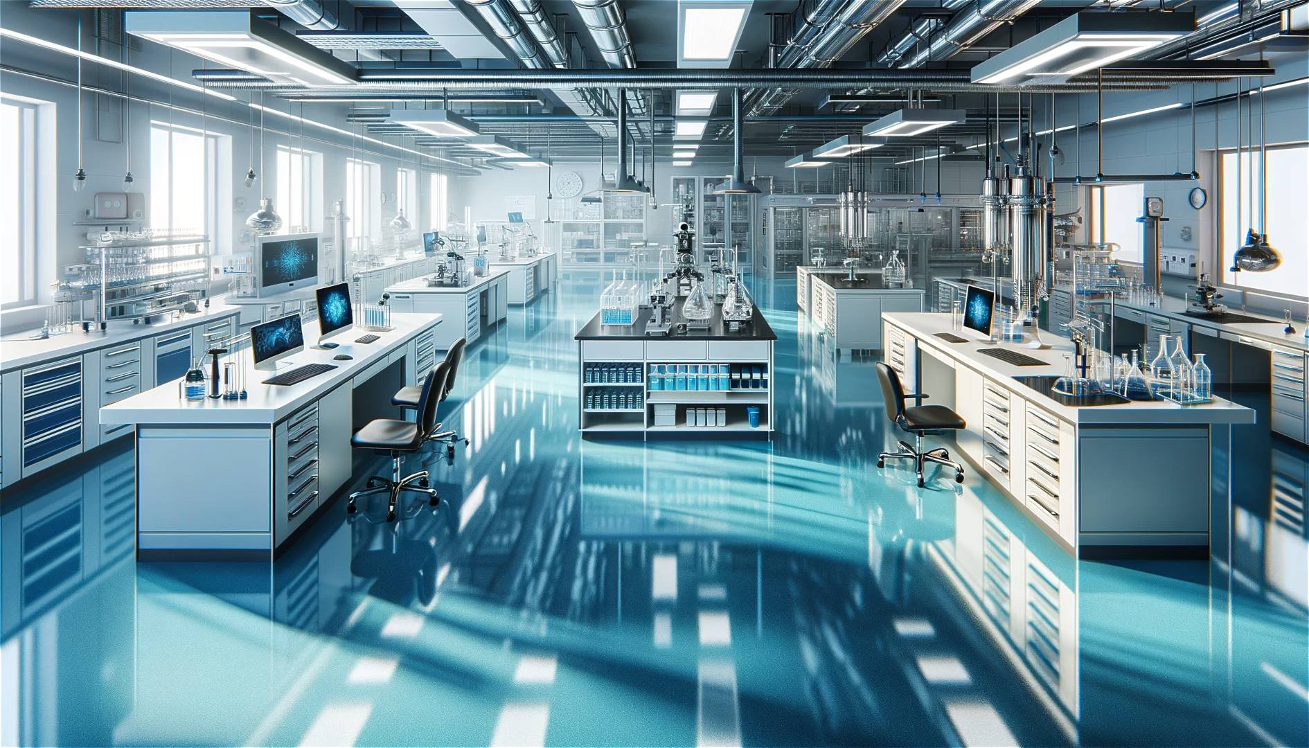 Epoxidharzboden fuer Labore und Forschungseinrichtungen 1