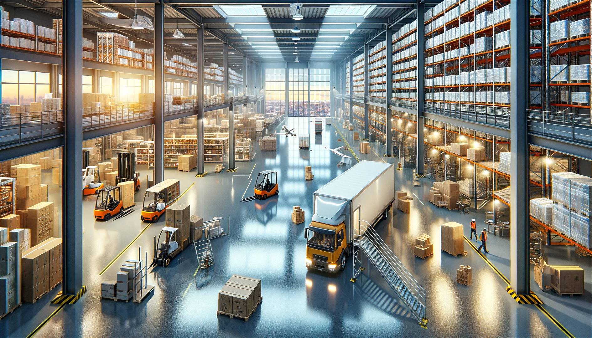 Epoxidharzboden fuer Speditionen 1