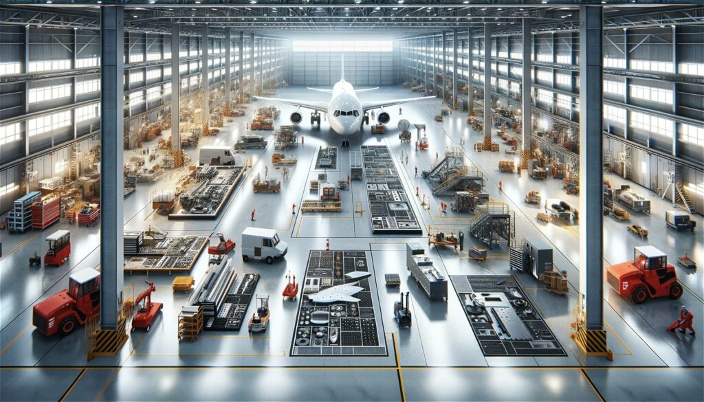 Epoxidharzboden fuer den Flugzeug und Fahrzeugbau 1