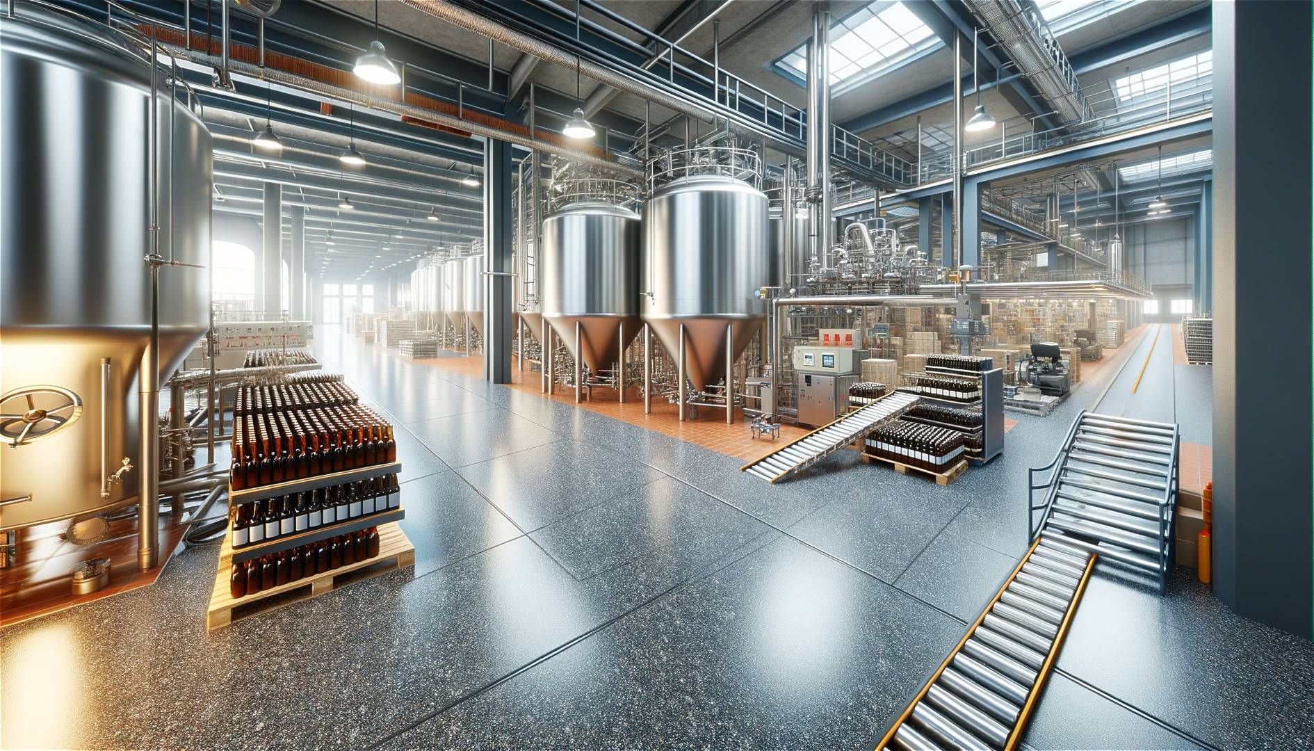 Epoxidharzboden fuer die Getraenkeindustrie und Brauereien 2