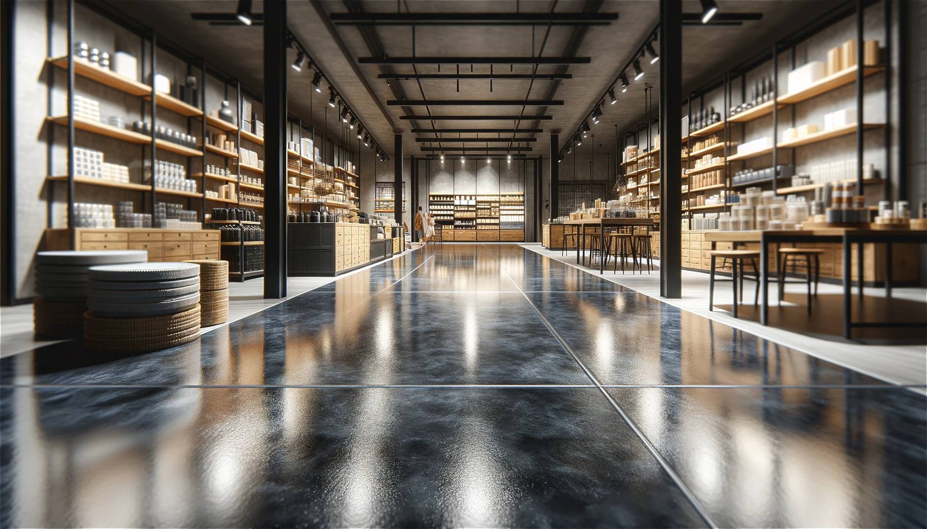 Epoxidharzboeden fuer den Einzelhandel 1