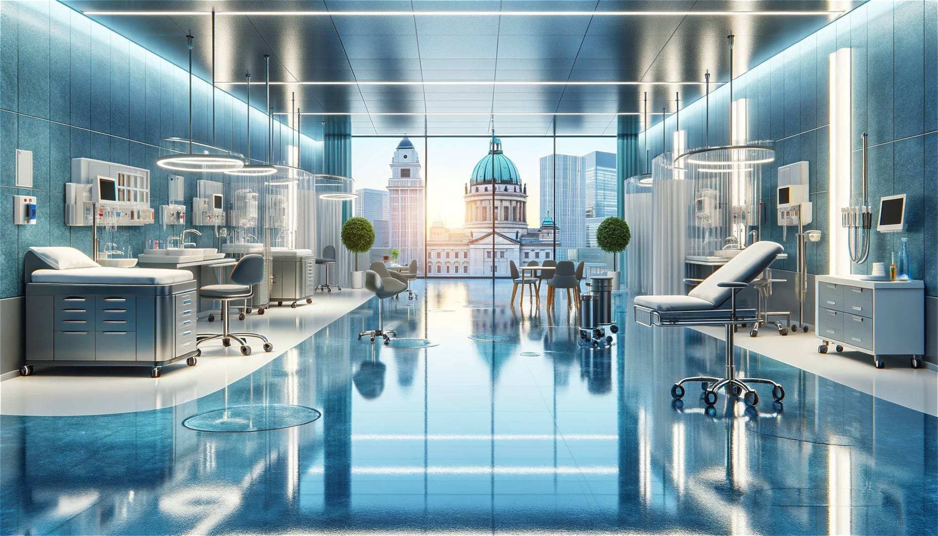 Leicht zu reinigende Epoxidharzboeden 1